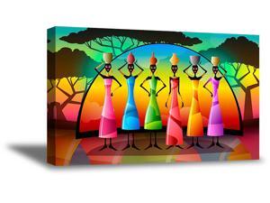 Awkward Styles African Woman Canvas Wall Art Colorful Landscape Home Decor Prints Awkward Styles African Woman Canvas Wall Art Colorful Landscape Home Decor Prints