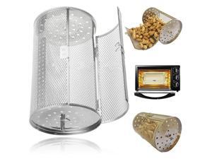 Bbq Oven Roaster Steel Tumble Peanut Beans Basket Rotisserie Grill 12*22cm Bbq Oven Roaster Steel Tumble Peanut Beans Basket Rotisserie Grill 12*22cm