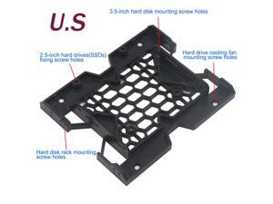 5.25" To 3.5" 2.5" Ssd Hdd Tray Caddy Case Adapter Cooling Fan Mounting Bracket 5.25" To 3.5" 2.5" Ssd Hdd Tray Caddy Case Adapter Cooling Fan Mounting Bracket