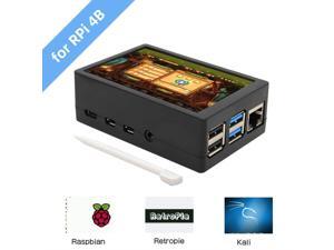 Geekworm for Raspberry Pi 4 Model B, 3.5 inch Touch Screen with ABS Case Kit, Max 50FPS 480x320 Pixel Monitor TFT Touch LCD (Support Raspbian, Ubuntu, Kali, Retropie System) Geekworm for Raspberry Pi 4 Model B, 3.5 inch Touch Screen with ABS Case Kit, Max 50FPS 480x320 Pixel Monitor TFT Touch LCD (Support Raspbian, Ubuntu, Kali, Retropie System)