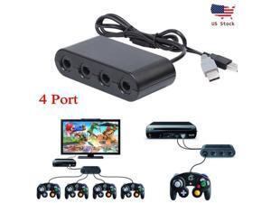 4 Port for Gamecube NGC Controller Adapter For Nintendo Wii-U & PC USB SmashBros 4 Port for Gamecube NGC Controller Adapter For Nintendo Wii-U & PC USB SmashBros