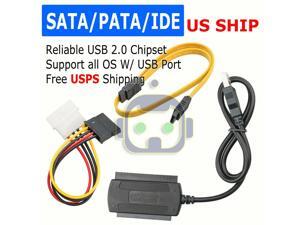 SATA/PATA/IDE 2.5 3.0 to USB 2.0 Cable Serial ATA Adapter For HDD/SSD Hard Drive SATA/PATA/IDE 2.5 3.0 to USB 2.0 Cable Serial ATA Adapter For HDD/SSD Hard Drive