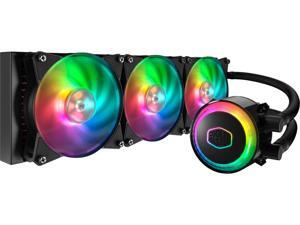 Cooler Master MasterLiquid ML360R Addressable RGB AIO CPU Liquid Cooler, 36 Independently-Controlled LEDS, Robust Sleeved FEP Tubing, Triple 120mm ARGB Air Balance MF Cooler Master MasterLiquid ML360R Addressable RGB AIO CPU Liquid Cooler, 36 Independently-Controlled LEDS, Robust Sleeved FEP Tubing, Triple 120mm ARGB Air Balance MF