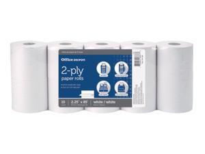 Office Depot 2-Ply Paper Rolls, 2 1/4in. x 85ft., White, Pack Of 10, 109086 Office Depot 2-Ply Paper Rolls, 2 1/4in. x 85ft., White, Pack Of 10, 109086