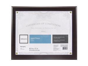 Realspace™ Award Plaque, 8-1/2" x 11", Mahogany Realspace™ Award Plaque, 8-1/2" x 11", Mahogany