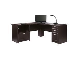 Realspace® Magellan Performance L-Shaped Desk, Espresso Realspace® Magellan Performance L-Shaped Desk, Espresso