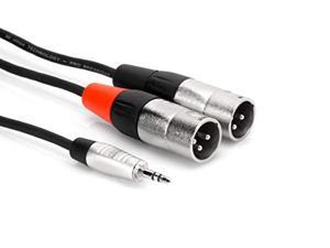 Hosa HMX-006Y Pro Stereo Breakout, REAN 3.5mm TRS to Dual XLR Male, 6ft Hosa HMX-006Y Pro Stereo Breakout, REAN 3.5mm TRS to Dual XLR Male, 6ft