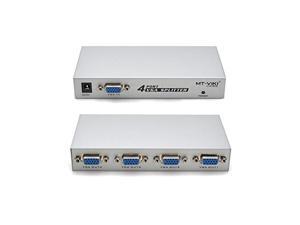 image 1 pc to 4 monitors splitter box vga/svga lcd crt 4 port video image 1 pc to 4 monitors splitter box vga/svga lcd crt 4 port video