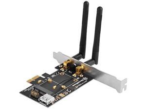 silverstone technology pcie wifi/bluetooth adapter with two dual band mimo antenna (requires additional wifi / bluetooth module silverstone technology pcie wifi/bluetooth adapter with two dual band mimo antenna (requires additional wifi / bluetooth module
