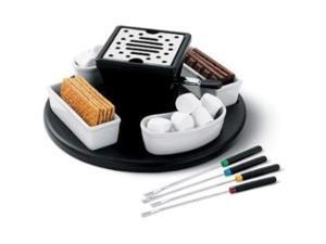 smores maker: casa moda s'mores maker set ~ dessert fondue lazy susan ~ indoor / outdoor use smores maker: casa moda s'mores maker set ~ dessert fondue lazy susan ~ indoor / outdoor use