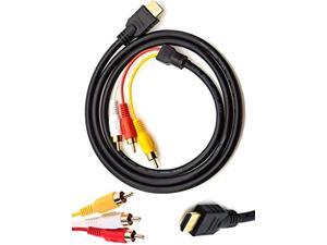 HDMI to RCA Cable,5ft/1.5m HDMI Male To 3-RCA Video Audio AV Component Converter Adapter Cable For HDTV HDMI to RCA Cable,5ft/1.5m HDMI Male To 3-RCA Video Audio AV Component Converter Adapter Cable For HDTV