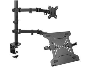 Full Motion Monitor + Laptop Desk Mount Articulating Double Center Arm Joint VESA Stand | Fits 13" to 32" Screen (STAND-V102C) Full Motion Monitor + Laptop Desk Mount Articulating Double Center Arm Joint VESA Stand | Fits 13" to 32" Screen (STAND-V102C)