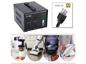 Professional ST-1000W 1000W Step Up And Down Transformer 110V/220V To 220V/110V Voltage Converter Power Inverter US Plug Professional ST-1000W 1000W Step Up And Down Transformer 110V/220V To 220V/110V Voltage Converter Power Inverter US Plug