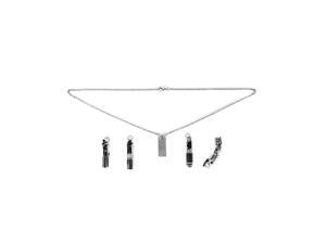 Star Wars Vader, Anakin, Windu, And Dooku Lightsaber Necklace Collection Set Star Wars Vader, Anakin, Windu, And Dooku Lightsaber Necklace Collection Set