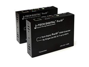 J-tech Digital Hdmi Extender Over Tcp/ip Ethernet/over Single Cat5e/cat6 Cable 1080p with Ir - Up to 400 Ft J-tech Digital Hdmi Extender Over Tcp/ip Ethernet/over Single Cat5e/cat6 Cable 1080p with Ir - Up to 400 Ft