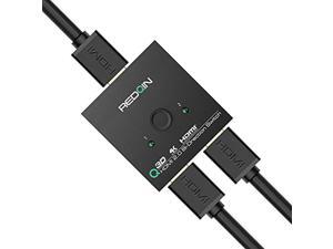 HDMI Switch 4K HDMI AB Bi-Directional Splitter selector Box Switcher Hub 2x1 or 1x2 HDMI Switch 4K HDMI AB Bi-Directional Splitter selector Box Switcher Hub 2x1 or 1x2