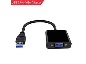 Premium USB 3.0 to VGA Adapter Converter,Mini Full HD External Video Card Multi Monitor Adapter USB to VGA Adapter Converter for Win 7/8/10,NO Need CD Driver (Black) Premium USB 3.0 to VGA Adapter Converter,Mini Full HD External Video Card Multi Monitor Adapter USB to VGA Adapter Converter for Win 7/8/10,NO Need CD Driver (Black)