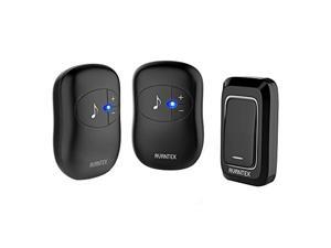 Wireless Doorbell,Waterproof Chime Kit,Operating at 300 Meters,2 Plug-in Receivers,36 Melodies to Choose From,4 Volume Levels,Black (DB-12B) Wireless Doorbell,Waterproof Chime Kit,Operating at 300 Meters,2 Plug-in Receivers,36 Melodies to Choose From,4 Volume Levels,Black (DB-12B)