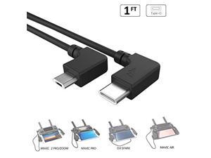Compatible Mavic Pro 2 Type C Cable to Micro USB OTG Cable 1ft Nylon Braised Right Angle Compatibel with DJI Mavic 2 Mavic 2 Zoom Mavic Pro Mavic Air DJI Spark,Black Compatible Mavic Pro 2 Type C Cable to Micro USB OTG Cable 1ft Nylon Braised Right Angle Compatibel with DJI Mavic 2 Mavic 2 Zoom Mavic Pro Mavic Air DJI Spark,Black