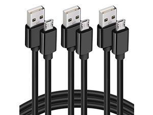 M6.6-3 Micro USB Cable,6ft 3 Pack Long Universal Heavy Duty Rugged Micro USB Data Cord,High Speed Sync & Charger Cord Wire for Android Samsung Galaxy S6 LG - Black M6.6-3 Micro USB Cable,6ft 3 Pack Long Universal Heavy Duty Rugged Micro USB Data Cord,High Speed Sync & Charger Cord Wire for Android Samsung Galaxy S6 LG - Black