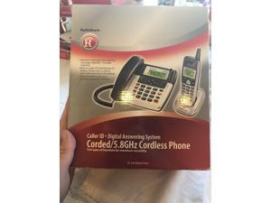Radio Shack Corded 5.8ghz Cordless Caller Id Digital Answering System 43-166 Radio Shack Corded 5.8ghz Cordless Caller Id Digital Answering System 43-166