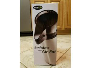 New Fine Life Stainless Steel 64 Oz Air Pot Vacuum Glass Liner Coffee Tea Hot New Fine Life Stainless Steel 64 Oz Air Pot Vacuum Glass Liner Coffee Tea Hot
