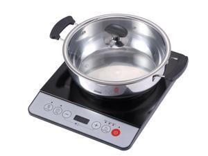 New Xgooglelife 1500w Induction Cooktop Cooker With Stainless Steel Pot Table Hotpot New Xgooglelife 1500w Induction Cooktop Cooker With Stainless Steel Pot Table Hotpot