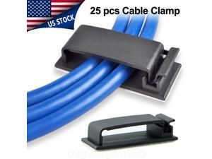 25Pcs Cable Clips Adhesive Cord Management Ethernet Wire Organizer Holder Clamp 25Pcs Cable Clips Adhesive Cord Management Ethernet Wire Organizer Holder Clamp