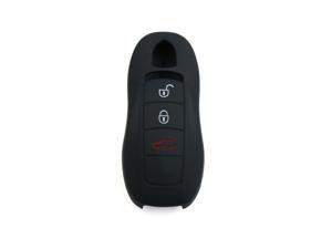 Black Silicone Keyless Entry Car Remote Key Fob Case Cover Protector for Porsche Macan Panamera Cayenne Black Silicone Keyless Entry Car Remote Key Fob Case Cover Protector for Porsche Macan Panamera Cayenne