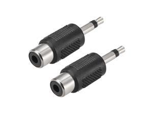 3.5mm Male Mono to RCA Female Stereo Connector Audio Video Adapter Coupler 2Pcs 3.5mm Male Mono to RCA Female Stereo Connector Audio Video Adapter Coupler 2Pcs