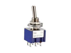 Guitar Mini Latching Toggle Switch DPDT 2 Position 6 Pin on on Boat Switches Bule Guitar Mini Latching Toggle Switch DPDT 2 Position 6 Pin on on Boat Switches Bule