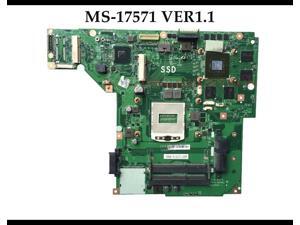 For MSI GE70 Laptop Motherboard MS-17571 VER:1.1 SR17E HM86 PGA947 N14E-GT-A2 100% Fully Tested For MSI GE70 Laptop Motherboard MS-17571 VER:1.1 SR17E HM86 PGA947 N14E-GT-A2 100% Fully Tested