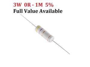 200pcs 3W Carbon Film Resistor (0R to 1M) 10K ohm 10K 4.7k 2.2K 1K 100K Metal film 3/5/6/7/8/0/9.1.2.3.4.5.6.7.8./R/K 200pcs 3W Carbon Film Resistor (0R to 1M) 10K ohm 10K 4.7k 2.2K 1K 100K Metal film 3/5/6/7/8/0/9.1.2.3.4.5.6.7.8./R/K