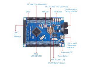 Development Board Wtih 0.96 inch OLED Display MSP430 System Board MCU SPI Interface Screen MSP430F5438 Micro Controller Development Board Wtih 0.96 inch OLED Display MSP430 System Board MCU SPI Interface Screen MSP430F5438 Micro Controller