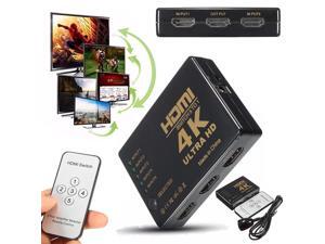 Onsale 1pc HMDI Switcher Black 3D 1080p 5 Port 4K HDMI Switch Switchers Selector Splitter Hub iR Remote For HDTV Mayitr Onsale 1pc HMDI Switcher Black 3D 1080p 5 Port 4K HDMI Switch Switchers Selector Splitter Hub iR Remote For HDTV Mayitr