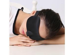 Black 3D sleep eye mask has nose wing sleep eye mask soft eye mask cover rest relaxed sleep blindfold Black 3D sleep eye mask has nose wing sleep eye mask soft eye mask cover rest relaxed sleep blindfold
