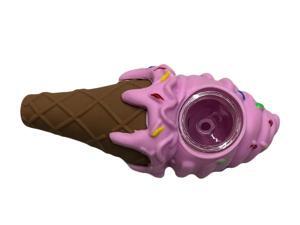 Ice Cream Silicone Pipe (Baby Pink) Ice Cream Silicone Pipe (Baby Pink)