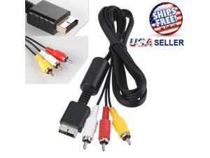 PS3 PS2 PS1 AV Audio Video Cable Cord PlayStation Console System Composite RCA PS3 PS2 PS1 AV Audio Video Cable Cord PlayStation Console System Composite RCA