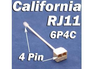 RJ11 Jack 2 Way Outlet Telephone Phone Modular Line Splitter Plug Adapter 6P4C RJ11 Jack 2 Way Outlet Telephone Phone Modular Line Splitter Plug Adapter 6P4C