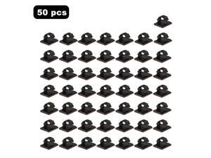 50 x Cable Clips Adhesive Cord Management Organizer Wire Holders Clamp Black New 50 x Cable Clips Adhesive Cord Management Organizer Wire Holders Clamp Black New