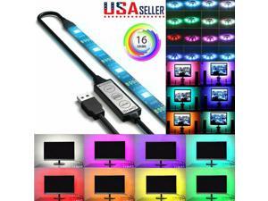USB RGB 5050 LED Bias Lighting Strip For TV LCD HDTV Monitor Background Light US USB RGB 5050 LED Bias Lighting Strip For TV LCD HDTV Monitor Background Light US