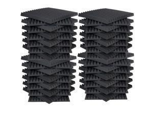 48 Pack - Foam Acoustic Panels Studio Soundproofing Foam Wedge tiles 1"x12"x12" 48 Pack - Foam Acoustic Panels Studio Soundproofing Foam Wedge tiles 1"x12"x12"