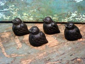 Cast Iron Set/4 Bird Photo Place Card Wedding Party Holder Home Garden Decor Cast Iron Set/4 Bird Photo Place Card Wedding Party Holder Home Garden Decor