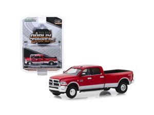 2018 Dodge Ram 3500 4x4 Big Horn Pickup Truck Harvest Edition Red Dually Drivers Series 2 1/64 Diecast Model Car by Greenlight 46020D 2018 Dodge Ram 3500 4x4 Big Horn Pickup Truck Harvest Edition Red Dually Drivers Series 2 1/64 Diecast Model Car by Greenlight 46020D