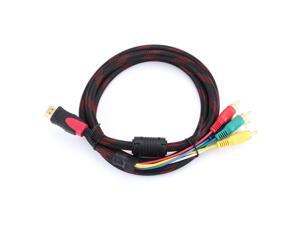 1.5m 5FT HDMI Male to 5 RCA Male Cable Audio Video Component Convert RGB 1.5m 5FT HDMI Male to 5 RCA Male Cable Audio Video Component Convert RGB