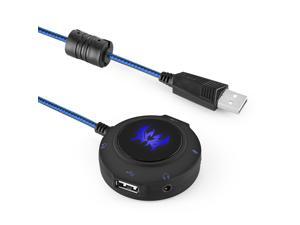 USB 2.0 Sound Card HUB Stereo Headphones Mic Adapter 3D Surround Sound External Audio Converter for PC Laptops USB 2.0 Sound Card HUB Stereo Headphones Mic Adapter 3D Surround Sound External Audio Converter for PC Laptops