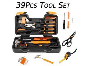 39pcs Orange Tool Set Household Tools Kit Box Mechanics Women Ladies 39pcs Orange Tool Set Household Tools Kit Box Mechanics Women Ladies