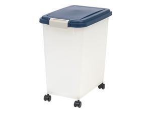 IRIS 33 Quart Airtight Pet Food Container, Navy IRIS 33 Quart Airtight Pet Food Container, Navy