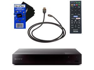 Sony BDP S3700 Blu-Ray Disc Player with Built-in Wi-Fi + Remote Control, Bundled With Xtech High-Speed HDMI Cable with Ethernet + HeroFiber Ultra Gentle Cleaning Cloth Sony BDP S3700 Blu-Ray Disc Player with Built-in Wi-Fi + Remote Control, Bundled With Xtech High-Speed HDMI Cable with Ethernet + HeroFiber Ultra Gentle Cleaning Cloth