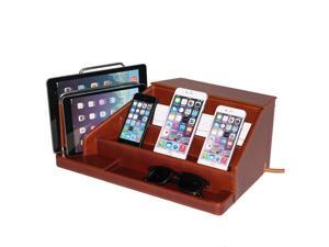 G.U.S. All-in-One Charging Station, Valet, and Desktop Organizer - Multiple Finishes Available. for Laptops, Tablets, Phone and Wearable Technology - Genuine Leather with 6-Outlet AC Power Strip G.U.S. All-in-One Charging Station, Valet, and Desktop Organizer - Multiple Finishes Available. for Laptops, Tablets, Phone and Wearable Technology - Genuine Leather with 6-Outlet AC Power Strip
